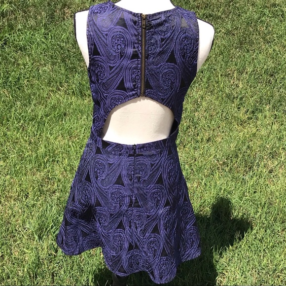 3/$10 Miami mi ami Dress S Paisley Jacquard - Picture 3 of 9